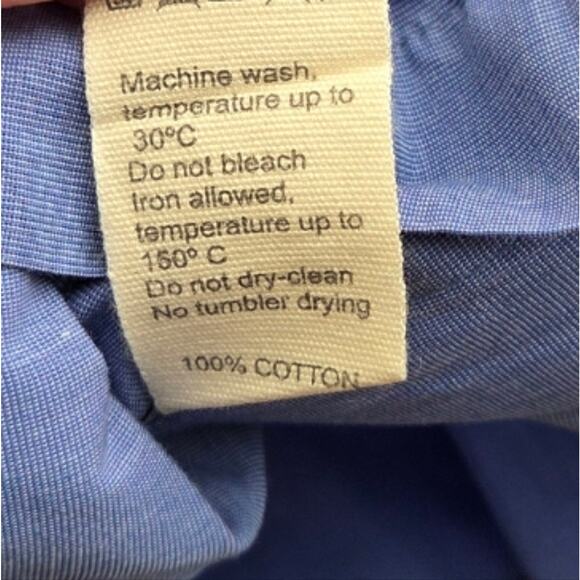 Girls of Dust Gardener Smock Linen Poplin Blue Medium - Picture 8 of 9